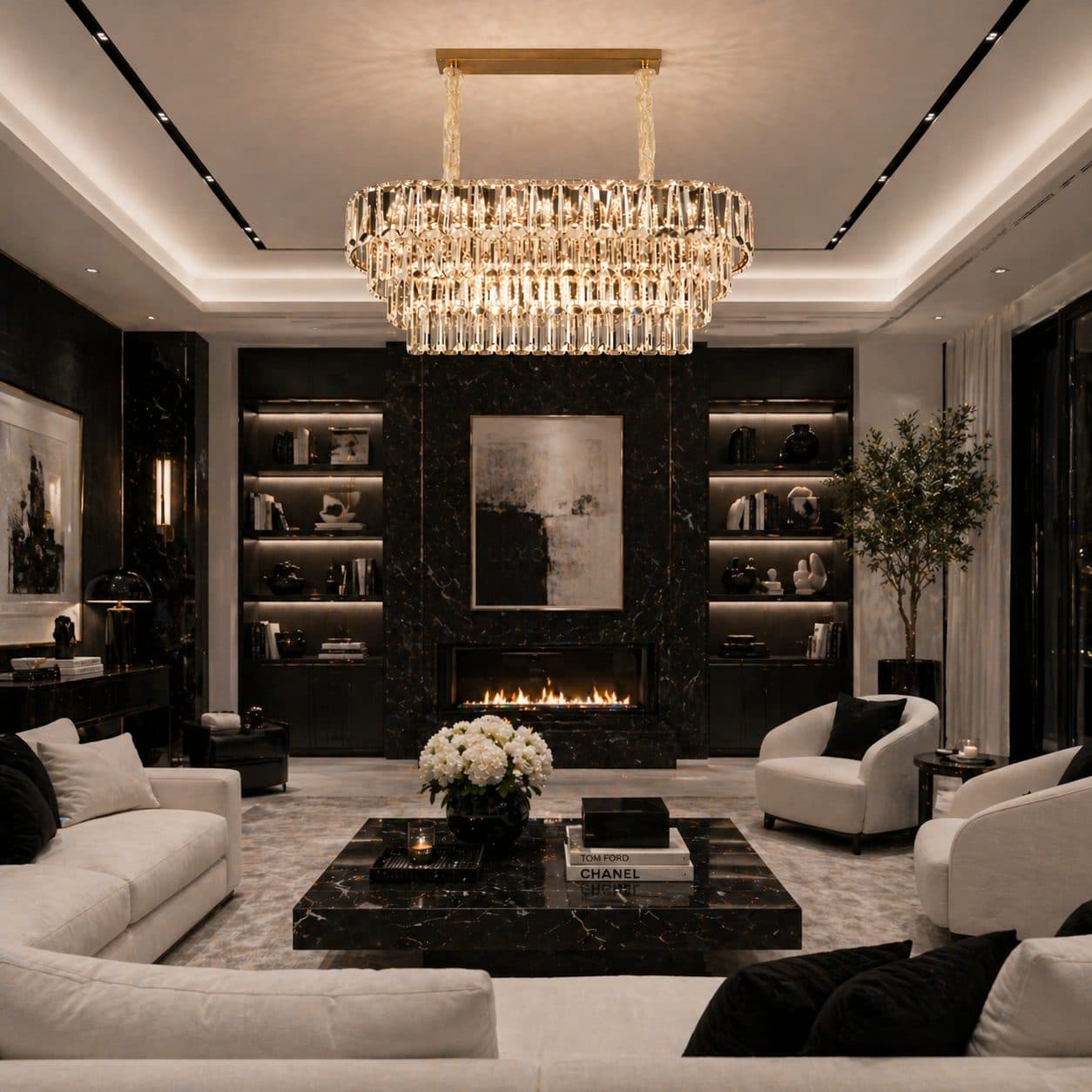 Candelabru Flippy Cristal VALMONT Supremo 12xE14 Auriu — imagine 5