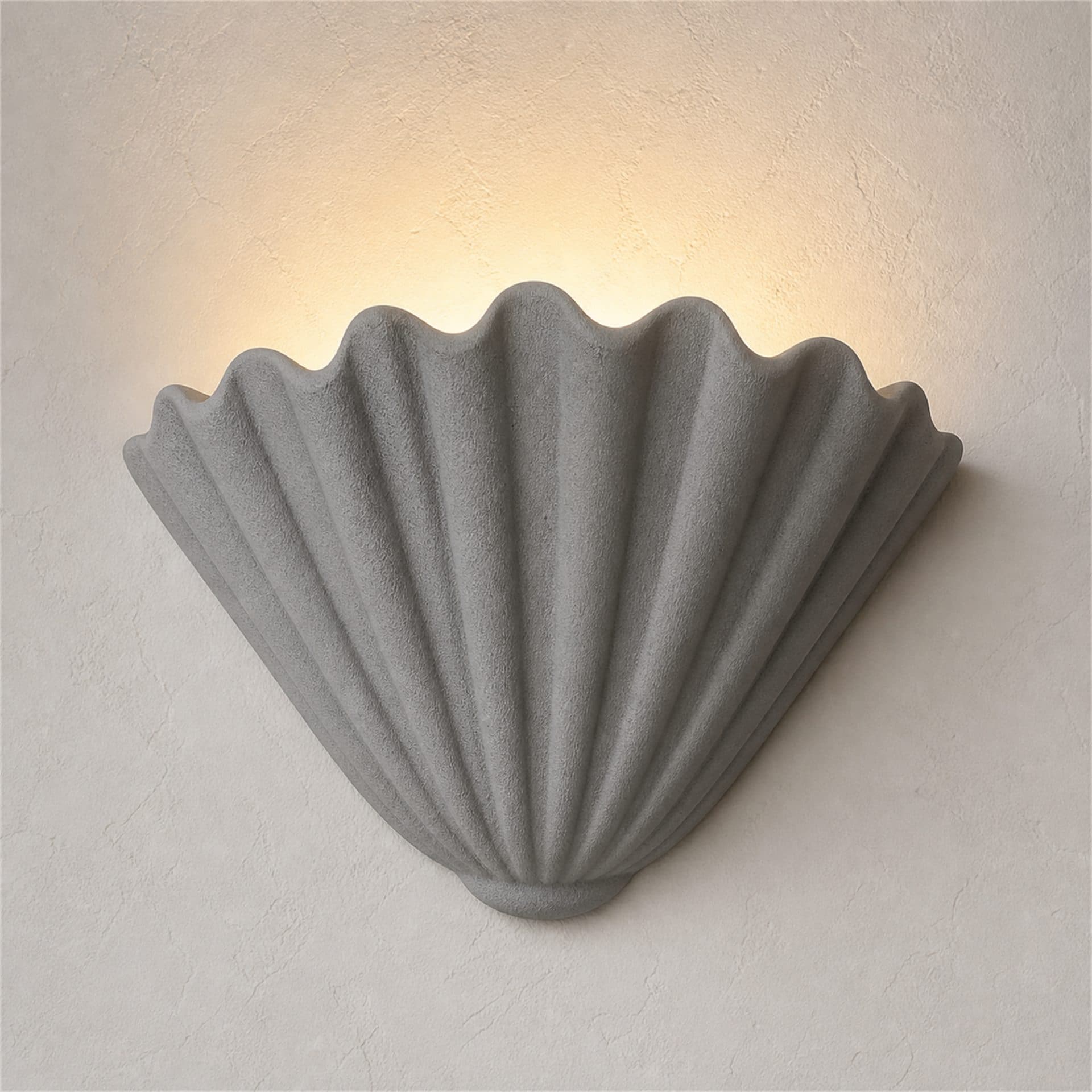 Aplica LED Decorativa Flippy CONCHA Gri 30x35cm Soclu E27 — imagine 8