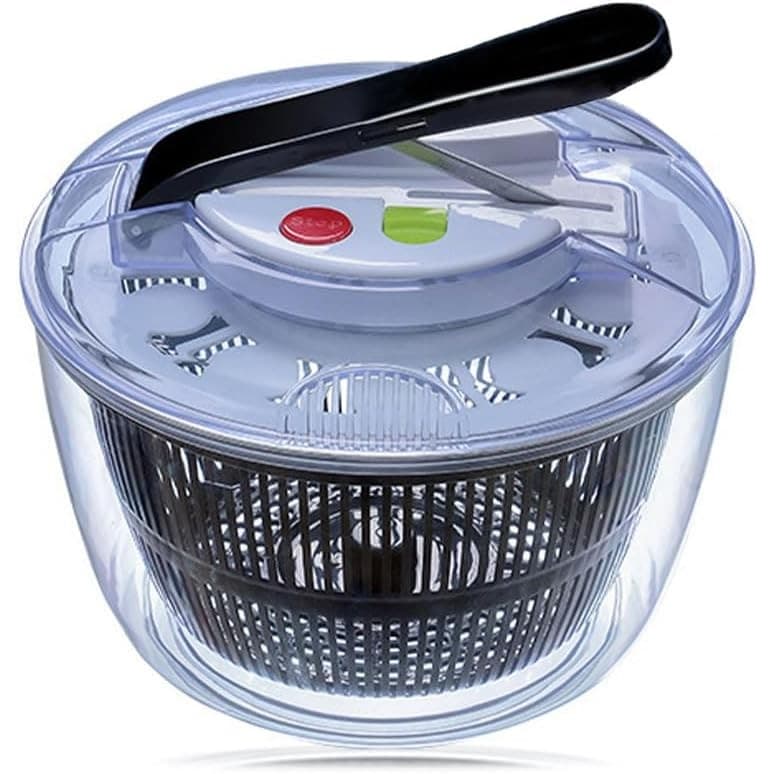 Uscator manual salata si verdeturi Flippy, plastic, 5L, negru — imagine 7
