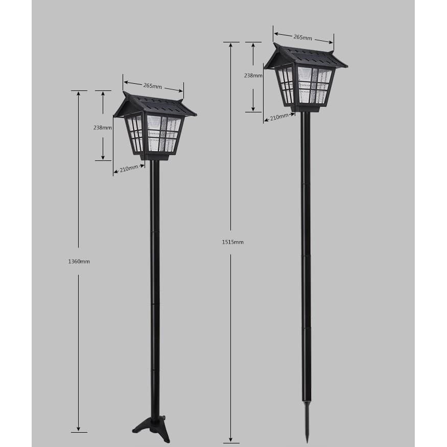 Lampa solara de tip stalp Flippy, Alb Rece — imagine 2