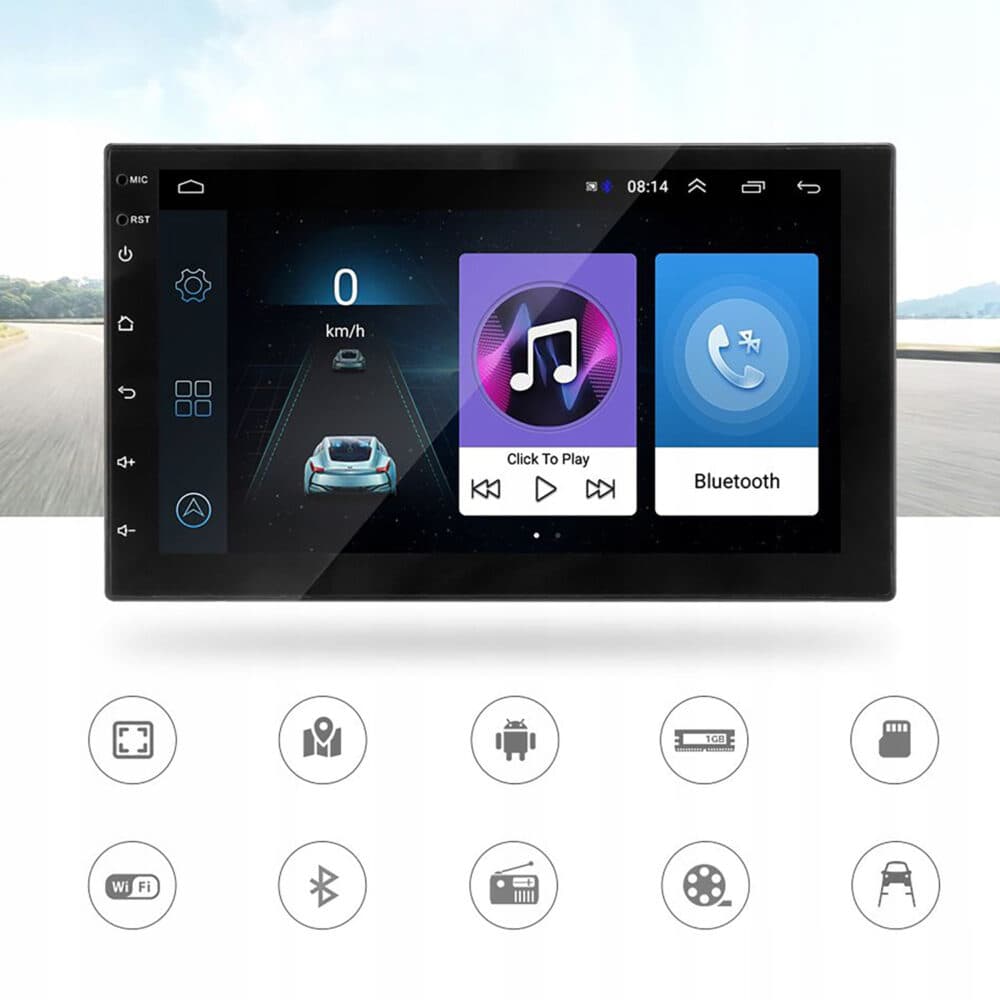Player video auto Android GPS WDS-40, ecran 7 inch, 2DIN, cu camera marsarier — imagine 2