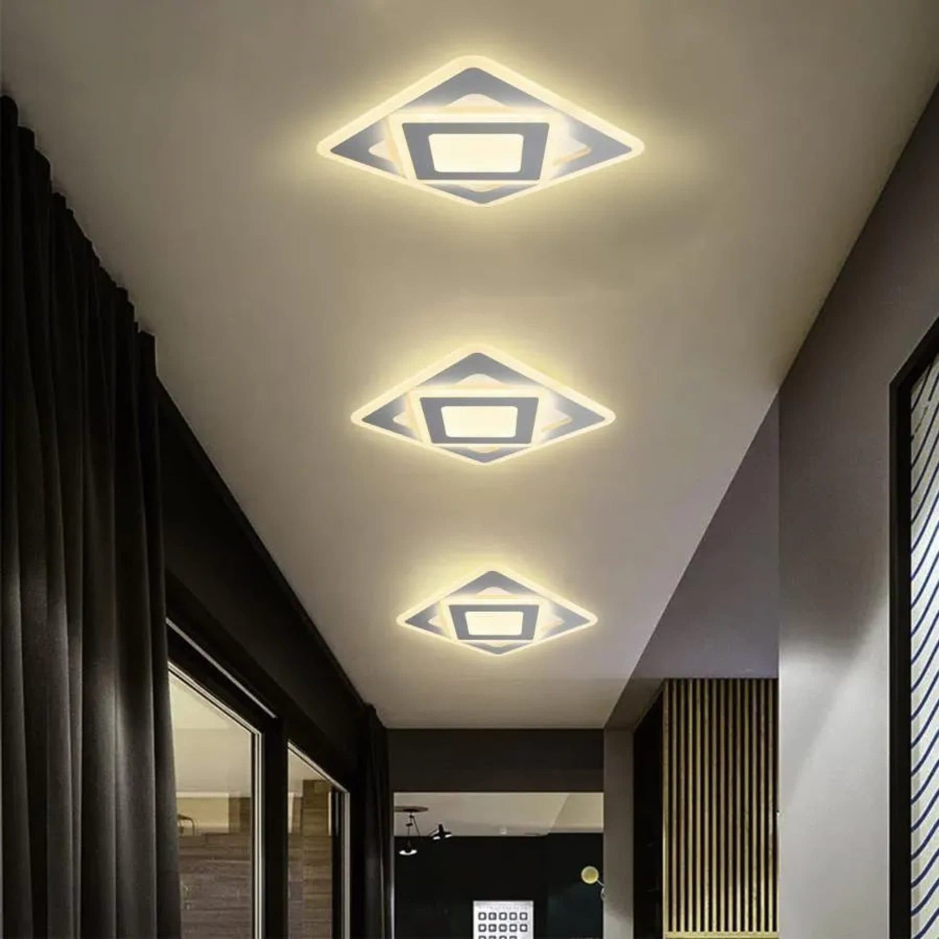 Lustra LED Flippy 22W, lumina Rece/Calda/Neutra, Alb — imagine 1