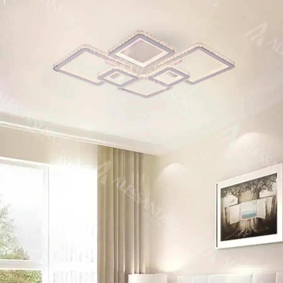 Lustra LED RGB cu telecomanda Flippy QUADRIS 175W — imagine 6