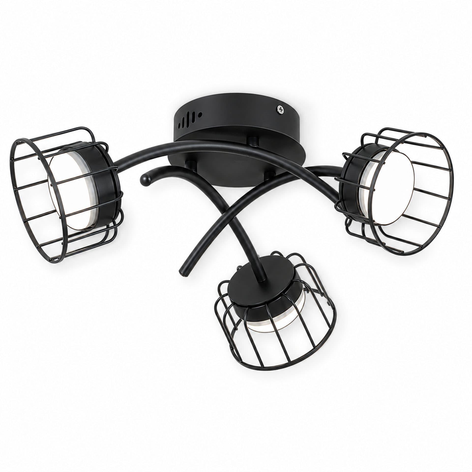 Lustra EPS Flippy, 3xGX53, 56cm, Negru — imagine 1