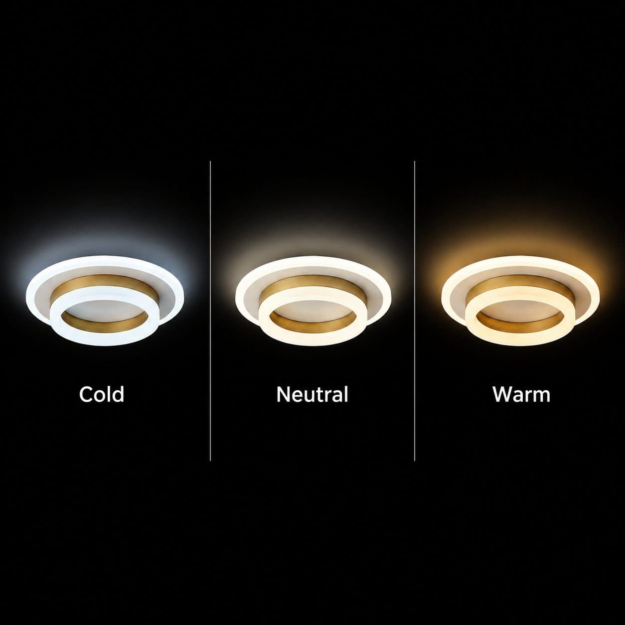 Lustra LED Rotunda 21W Flippy Alb Auriu — imagine 14