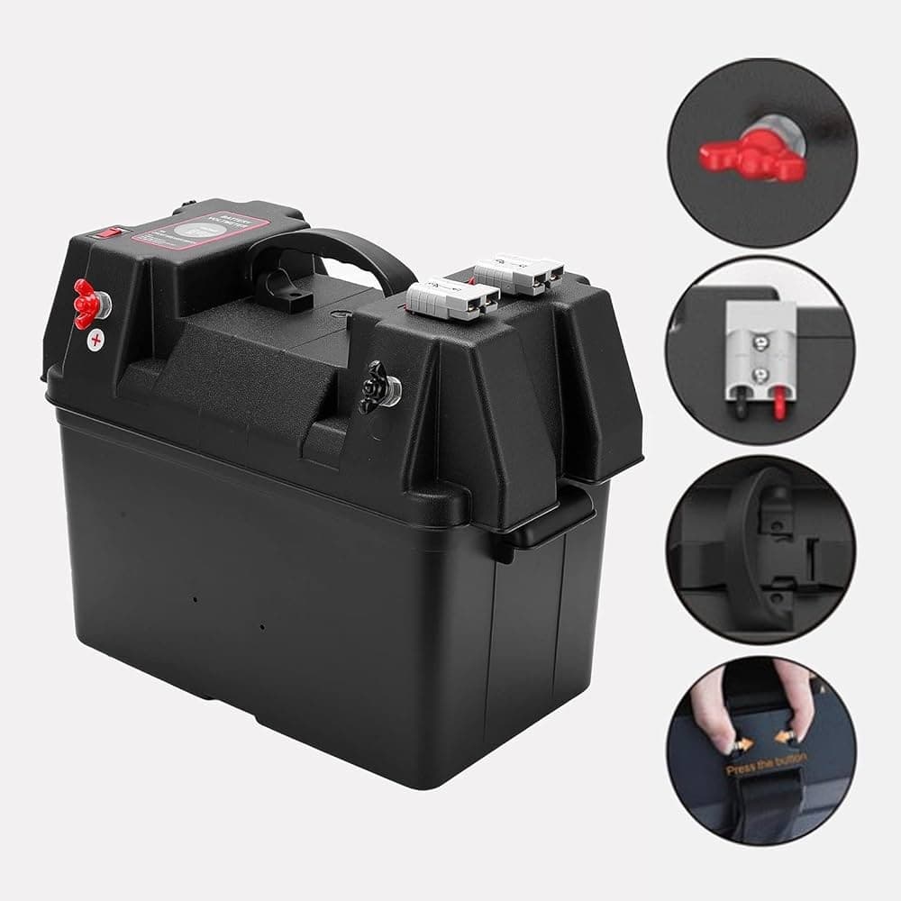 Cutie ermetica SMART pentru baterie auto cu voltmetru — imagine 6