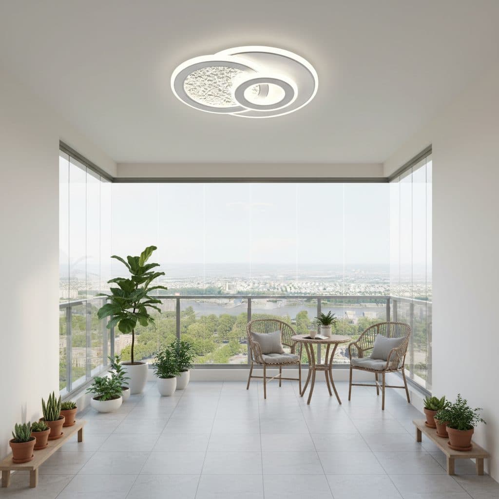 Lustra LED Flippy KOMPACTO 47W 3 Cercuri Alb — imagine 8