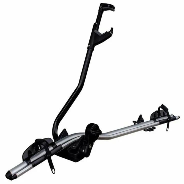 Suport auto bicicleta vertical pe bare transversale — imagine 2