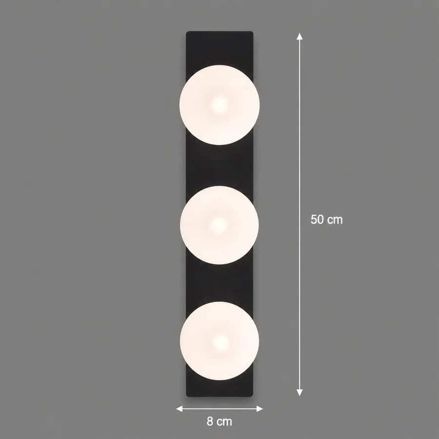 Lustra LED Flippy TRION, 3xG9, 24W, Negru, Metal si Acril — imagine 2