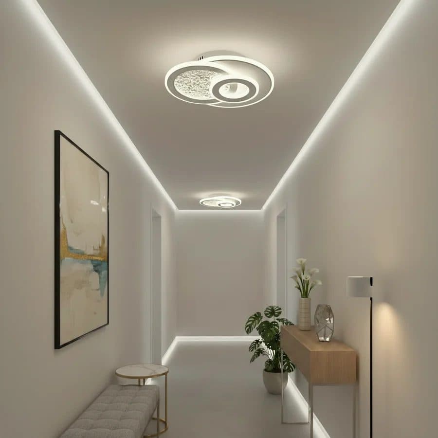 Lustra LED Flippy KOMPACTO 47W 3 Cercuri Alb — imagine 1