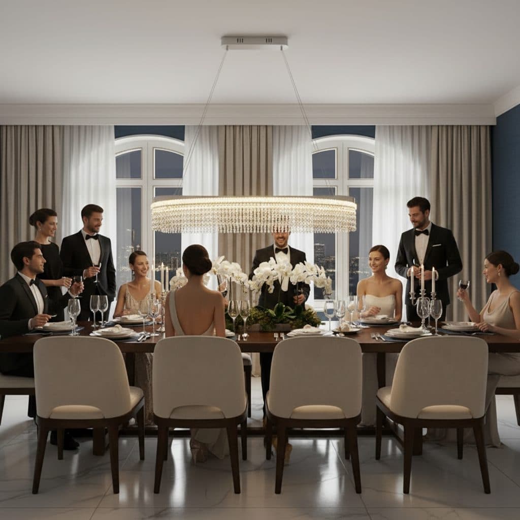 Candelabru Flippy Cristal VOLNA Grande Regalis 128W Alb Metal si Cristal — imagine 8