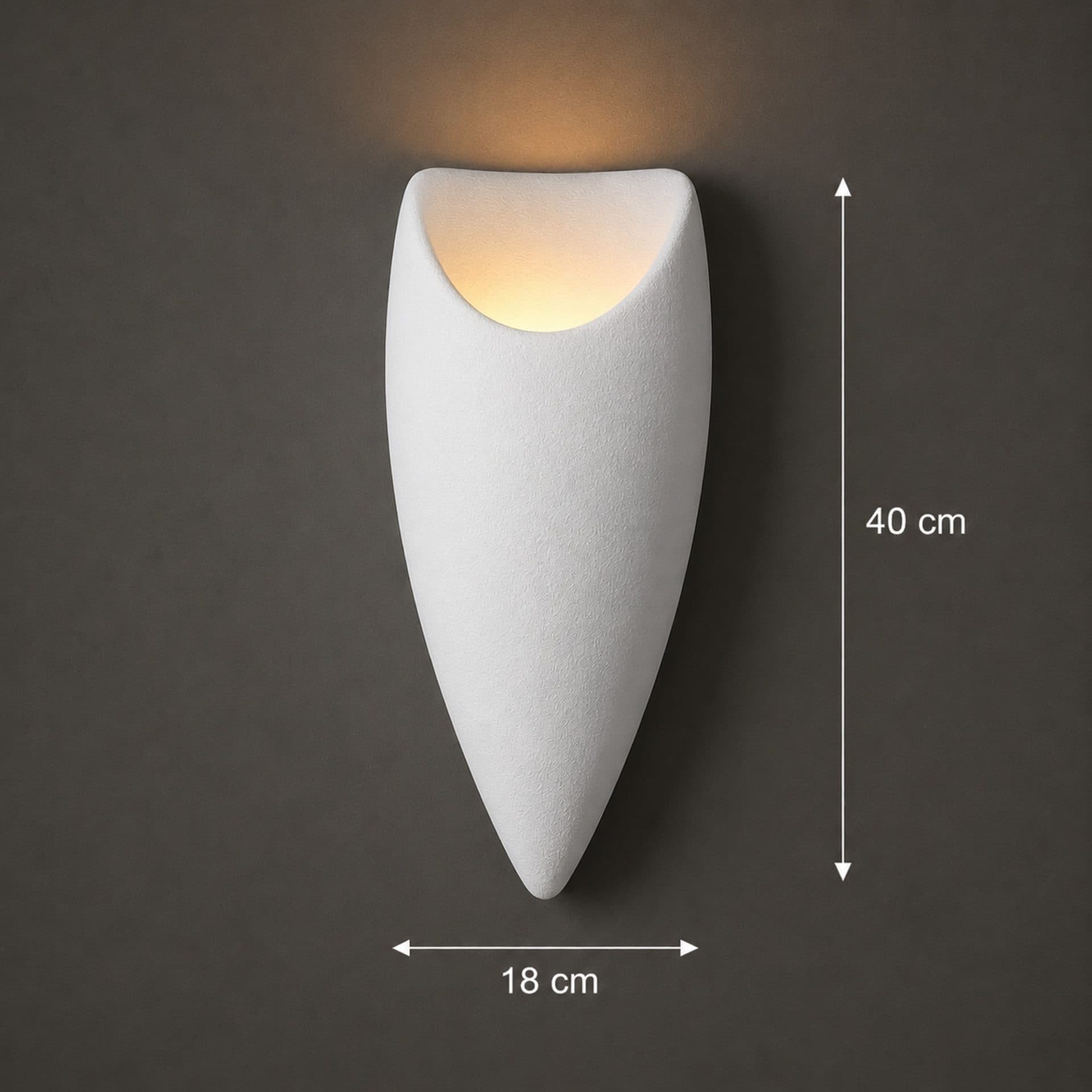 Aplica LED Decorativa Flippy CORVUS Alb 40x18cm — imagine 4