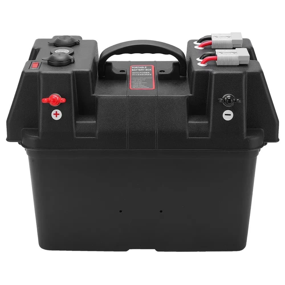 Cutie ermetica SMART pentru baterie auto cu voltmetru — imagine 3