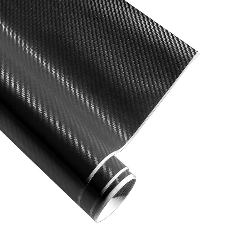 Material textil autoadeziv carbon 3D, negru, 150 x 100cm — imagine 1