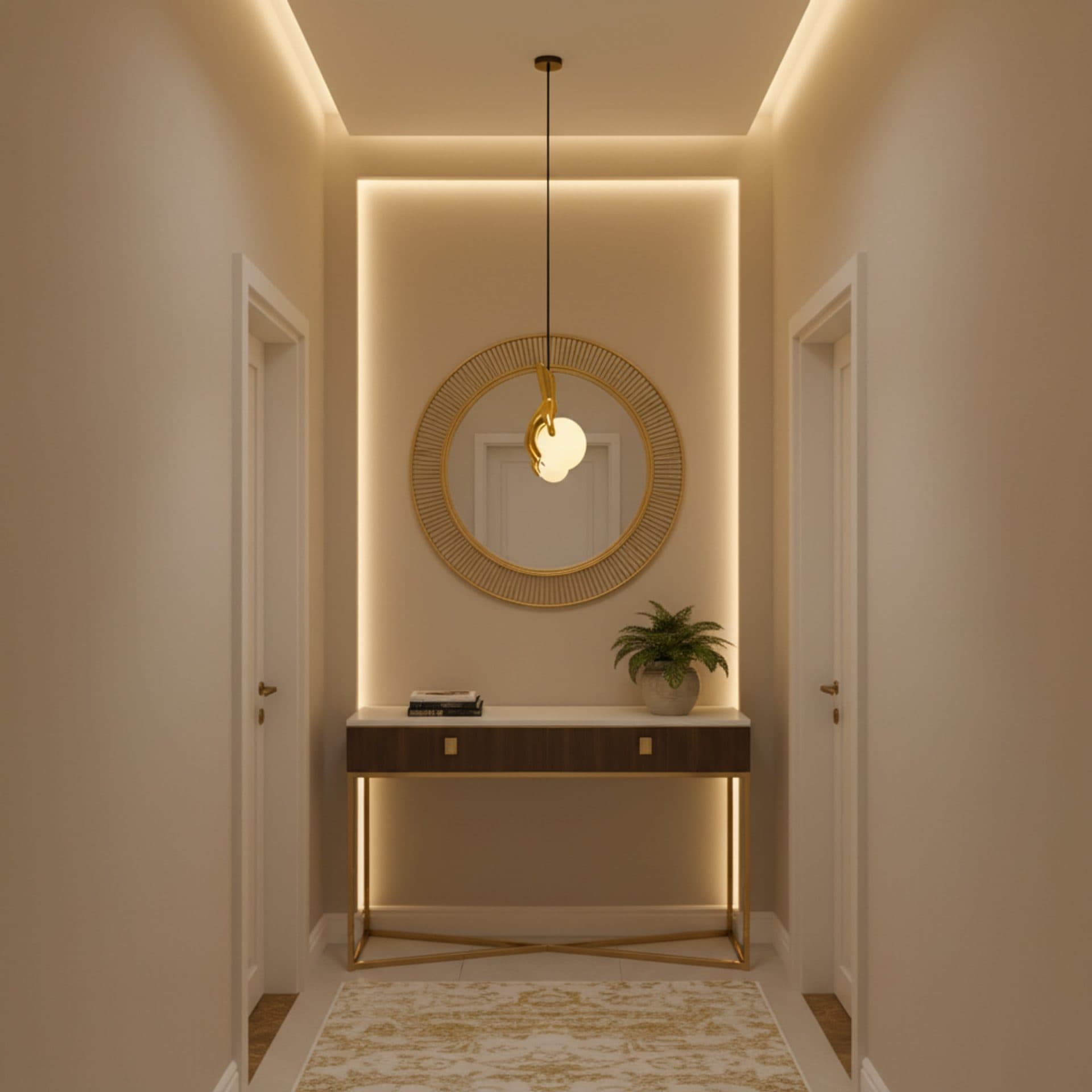 Lustra LED Flippy MANOS Auriu Sticla si Resina — imagine 3