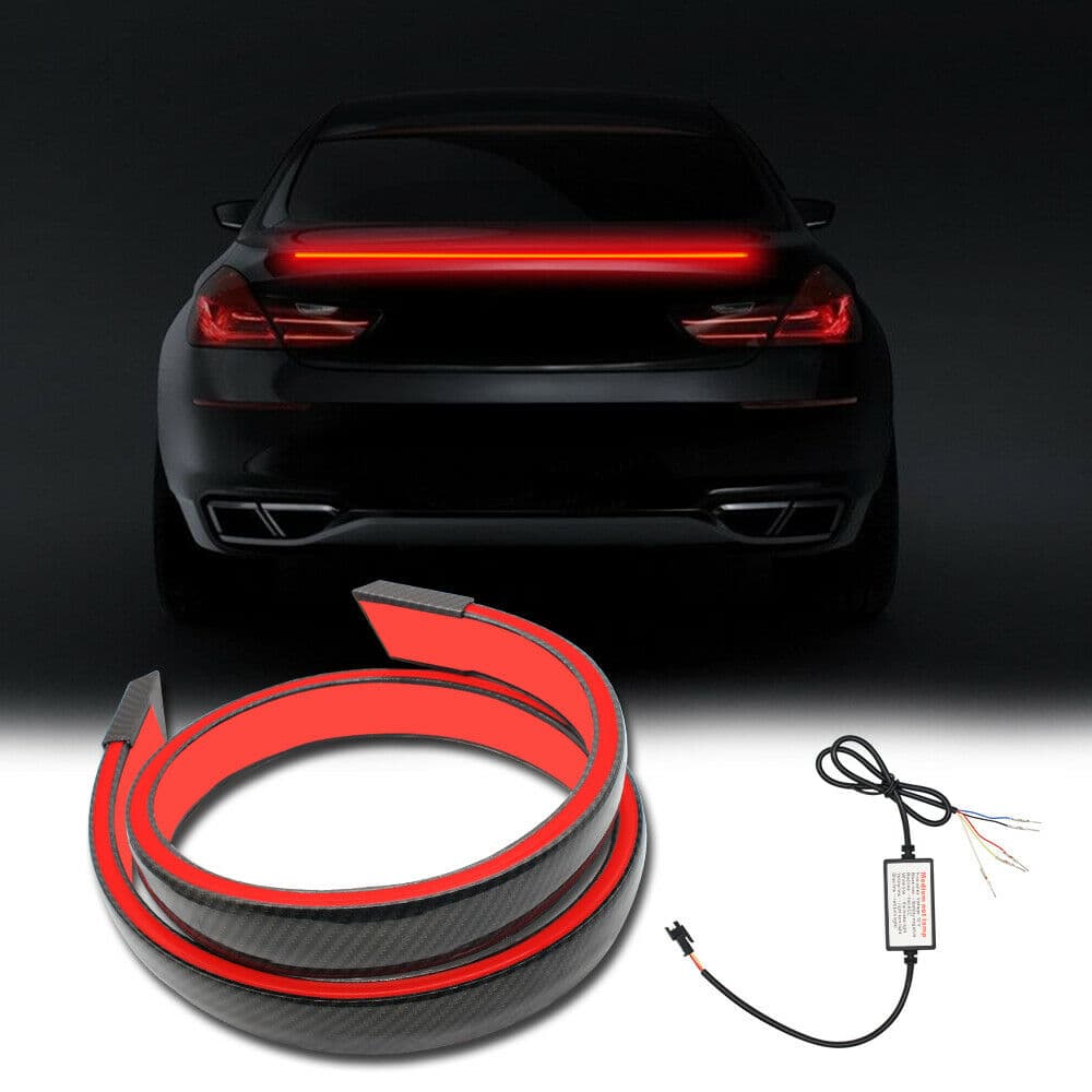 Lampa stop frana suplimentara LED 12V 120cm Carbon — imagine 2