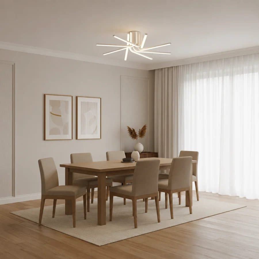 Lustra LED cu telecomanda Flippy IBANE, 144W, Alb — imagine 2
