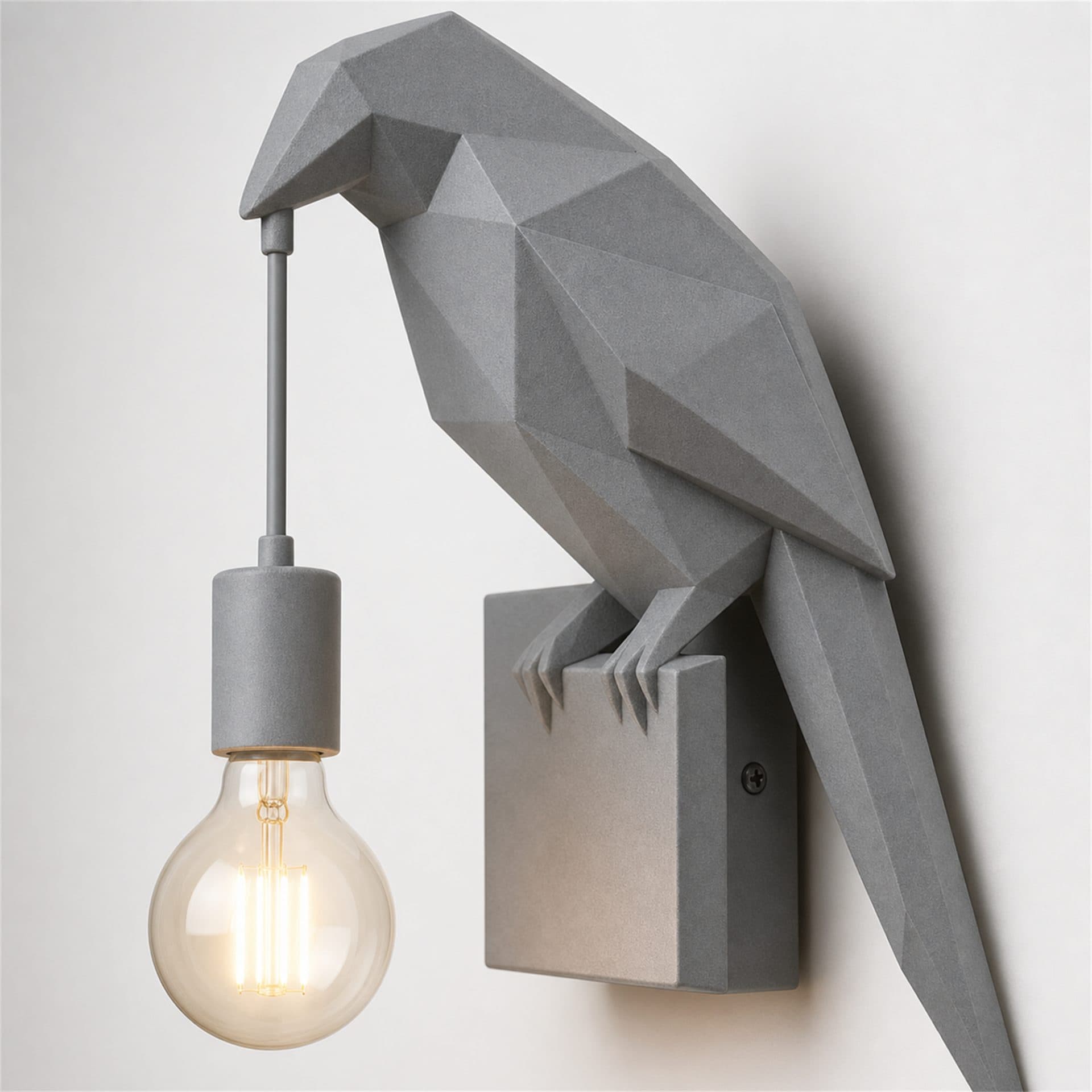 Aplica de perete decorativa Flippy CORVUS Gri 40x18cm Soclu E27 — imagine 8