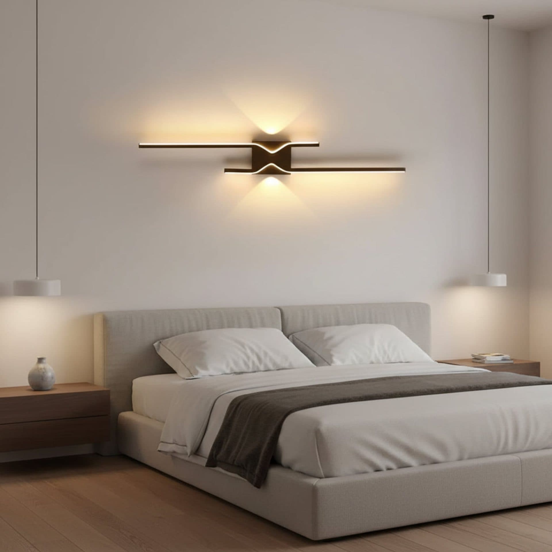 Aplica LED Decorativa Flippy 60cm Negru — imagine 1
