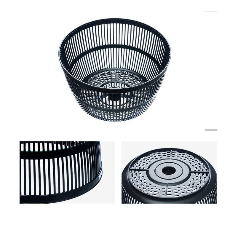 Uscator manual salata si verdeturi Flippy, plastic, 5L, negru — imagine 3