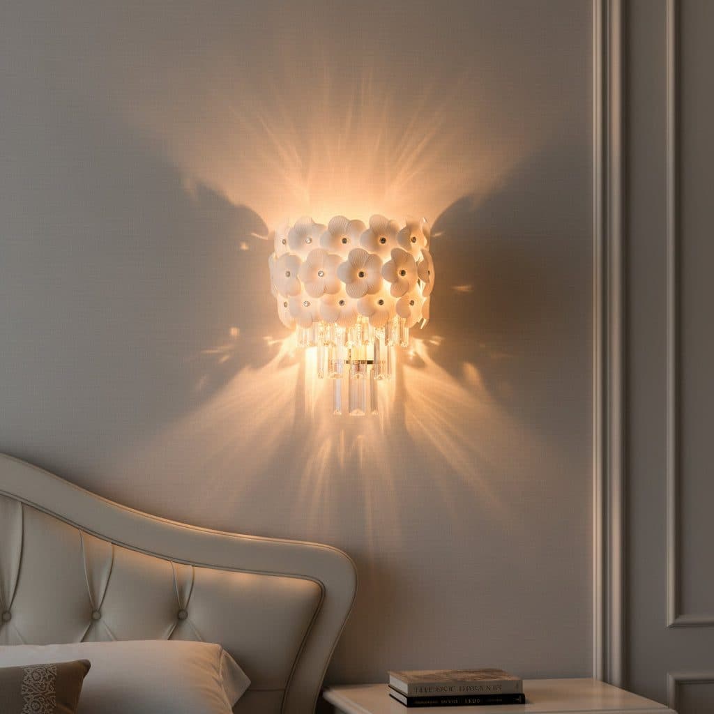 Aplica Candelabru Cristal PETAL 3x E14 Auriu Flippy — imagine 6