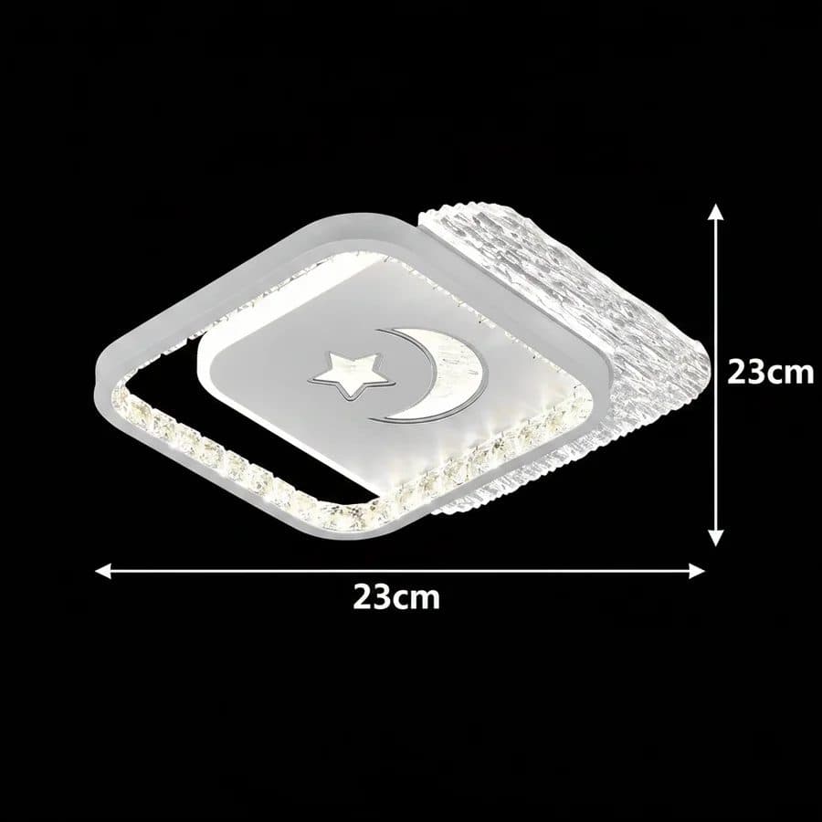 Lustra LED Flippy 38W 2 Patrate Alb — imagine 4