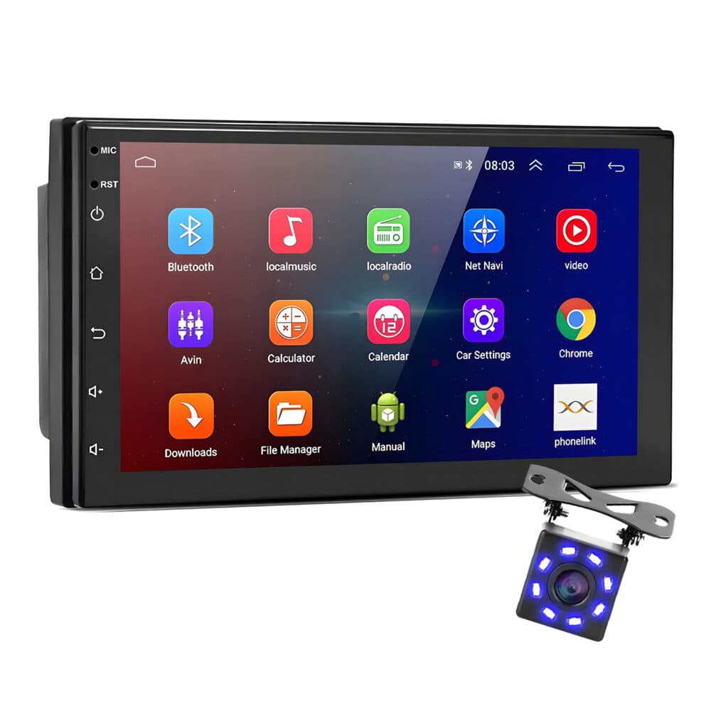 Player video auto Android GPS WDS-40, ecran 7 inch, 2DIN, cu camera marsarier — imagine 1