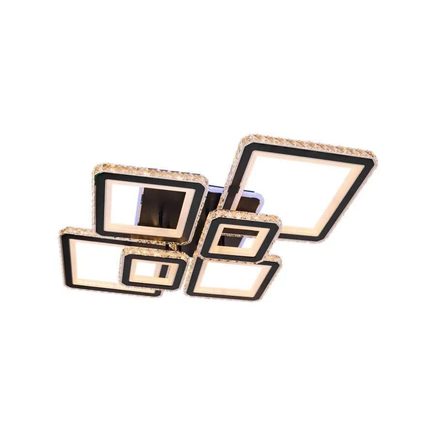 Lustra LED cu telecomanda si cristal Flippy QUADRIS RGB — imagine 8