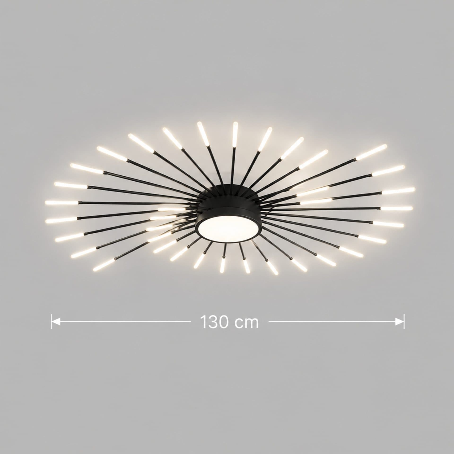 Lustra LED Flippy KALESA Grande Supremo Ø130cm Lumina Neutra 4000K 42W Alb Metal si Acril — imagine 1