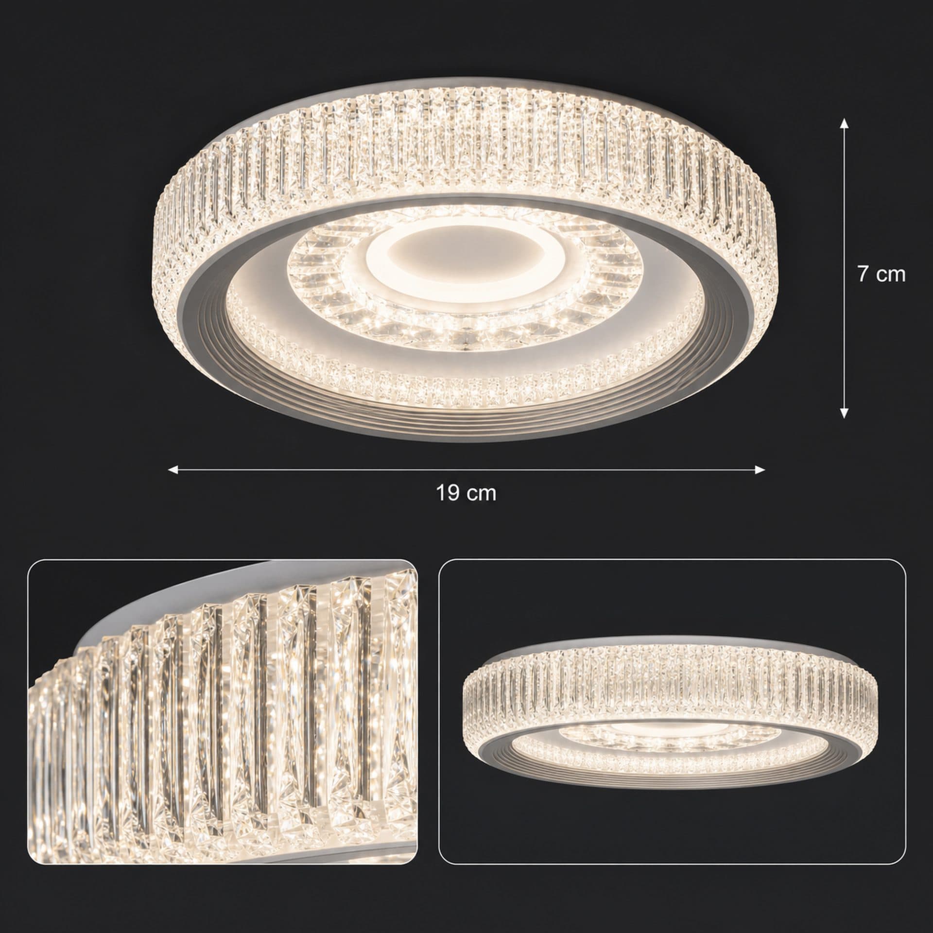 Lustra LED Flippy 29W Diametru 19cm Lumina Calda/Neutra/Rece Alb — imagine 12