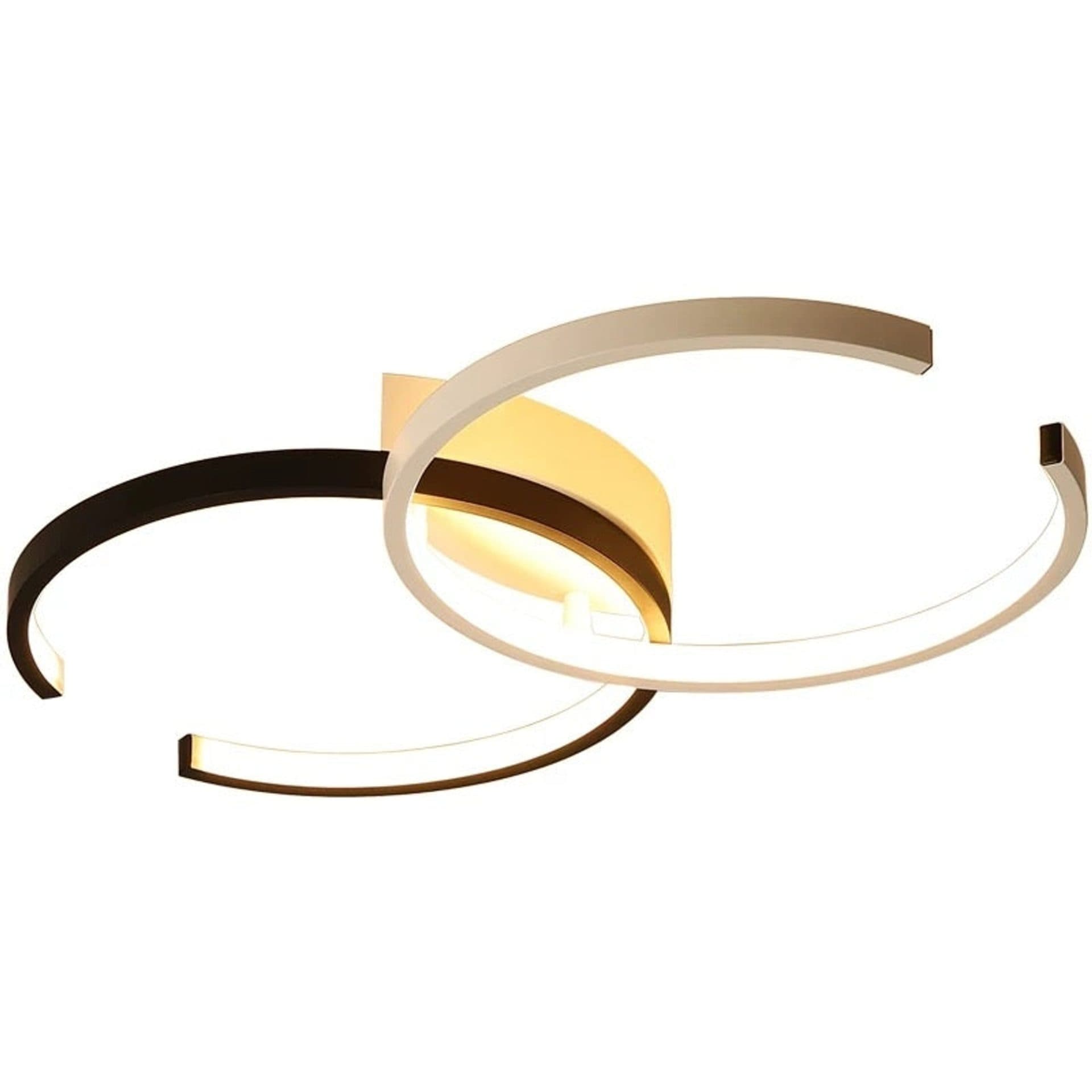 Lustra LED Flippy VECTOR SEMIARC 40W, 2 Elementele, Dimabila, Negru Alb — imagine 3