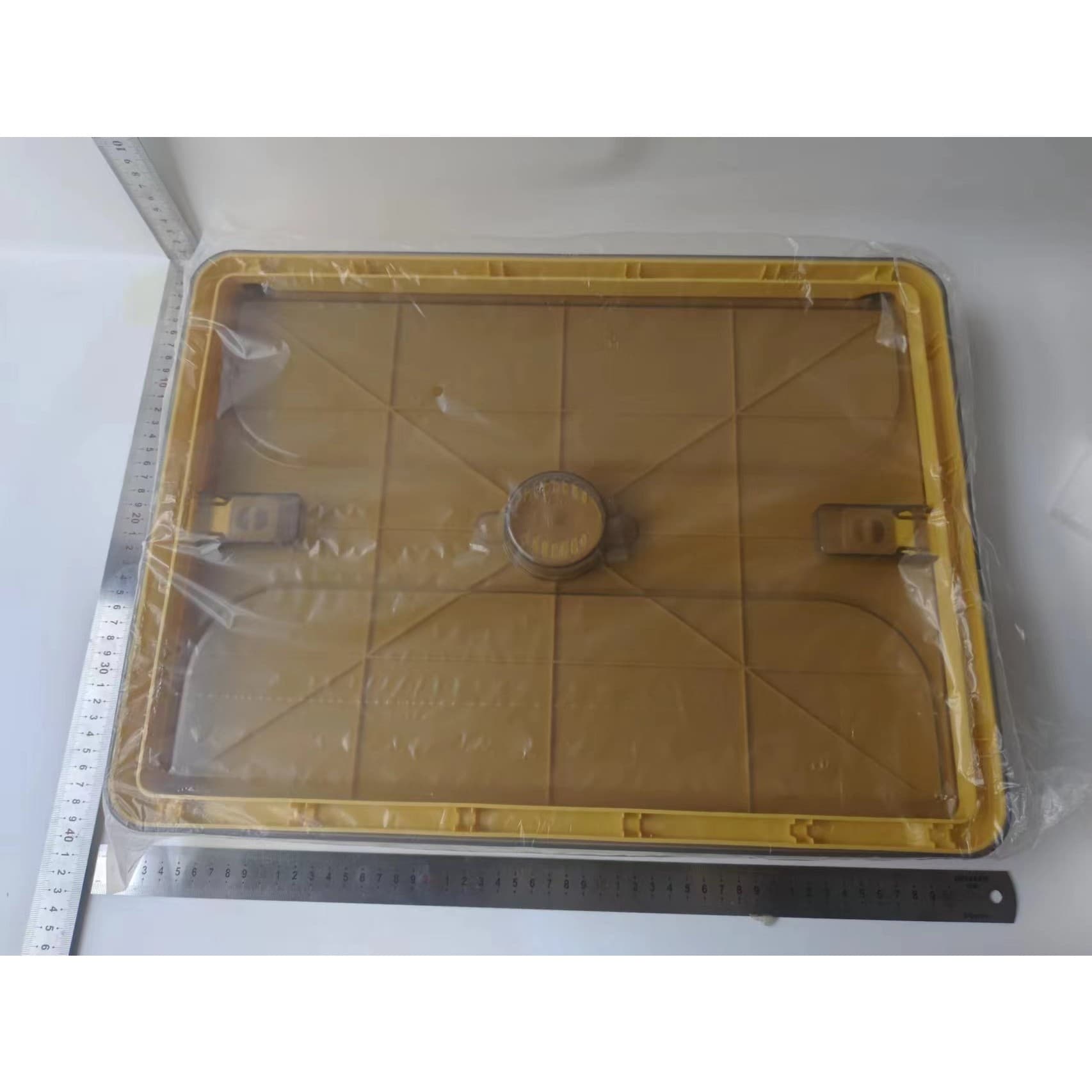 Cutie de depozitare pliabila Flippy cu capac, 40L, portocaliu — imagine 8