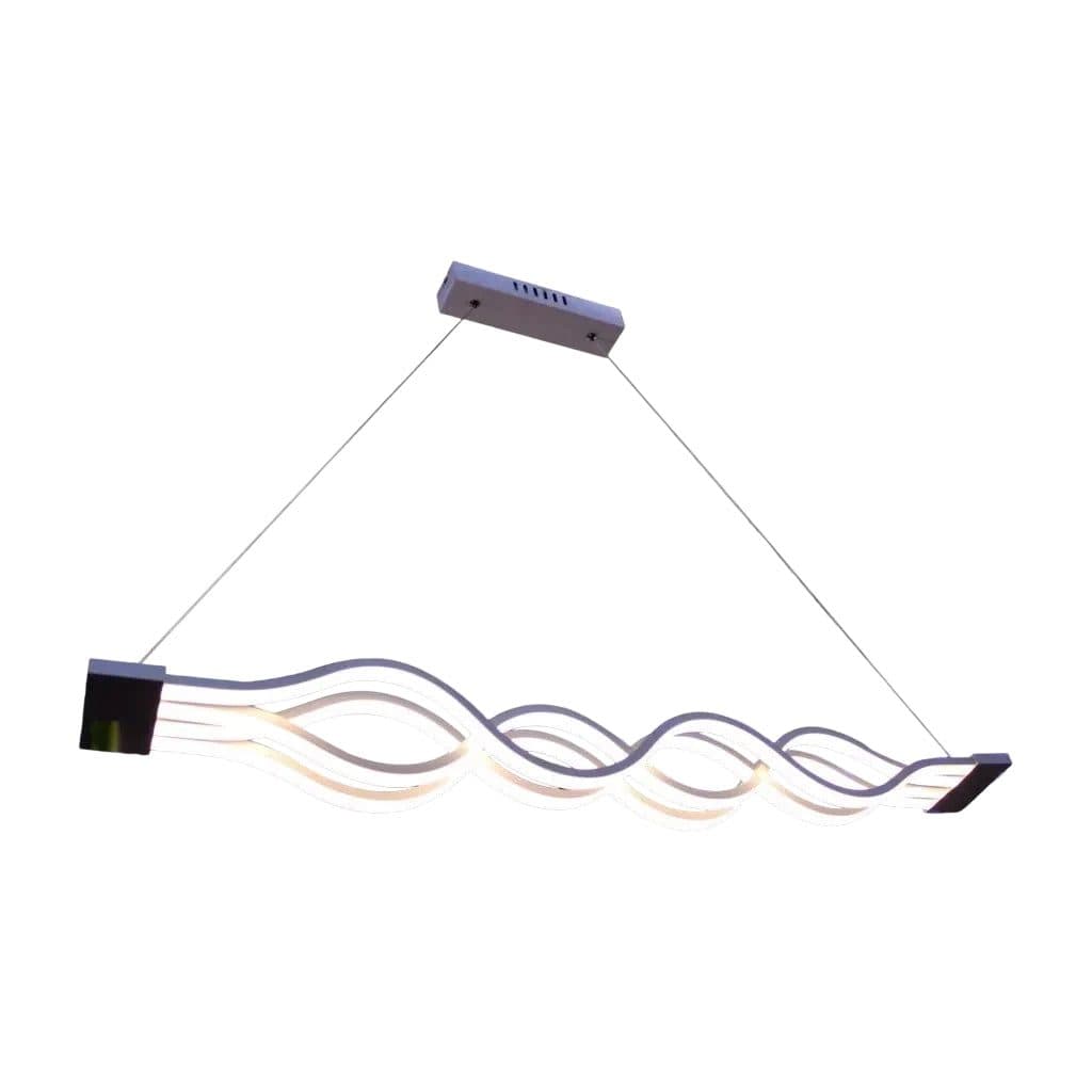 Lustra LED suspendata Flippy WAVE 89W, Liniara, Alb Mat — imagine 11