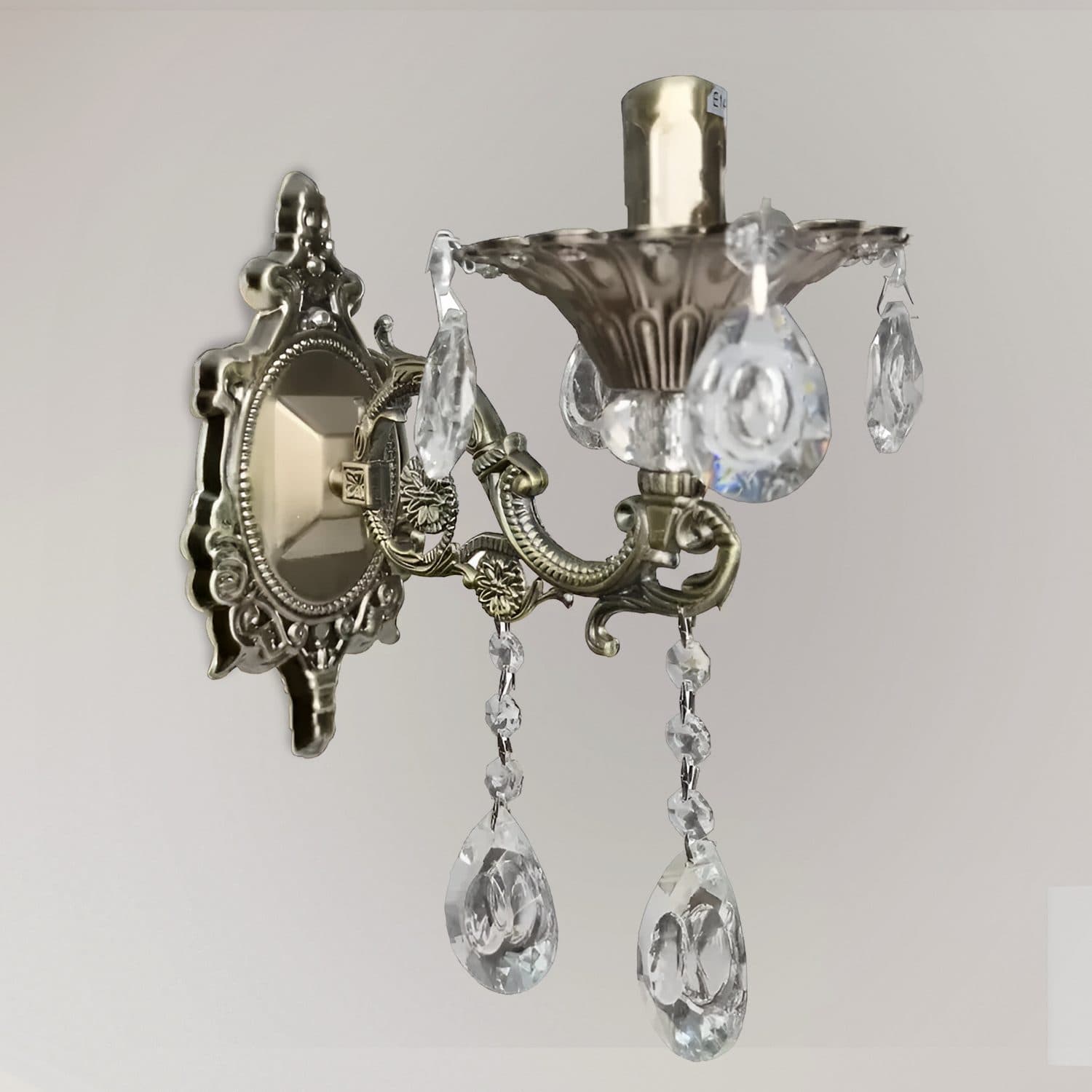 Aplica de perete Cristal SANSSOUCI Picollo, Flippy, Alama Antichizata — imagine 2