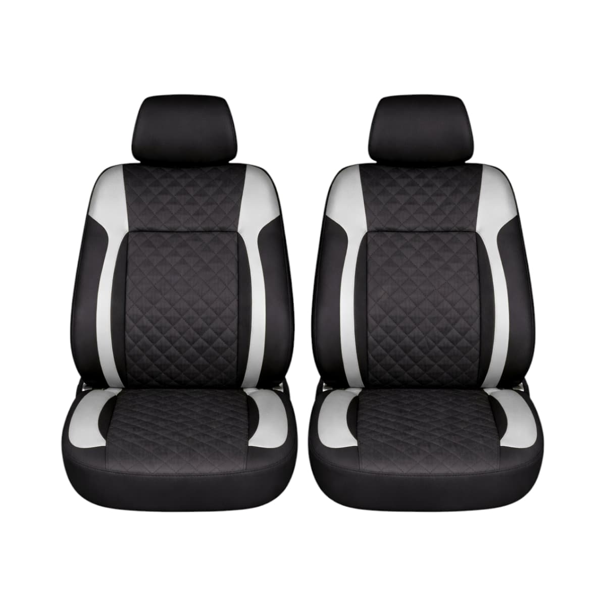 Set huse scaune auto Premium Diamond Core, Negru/Gri — imagine 2