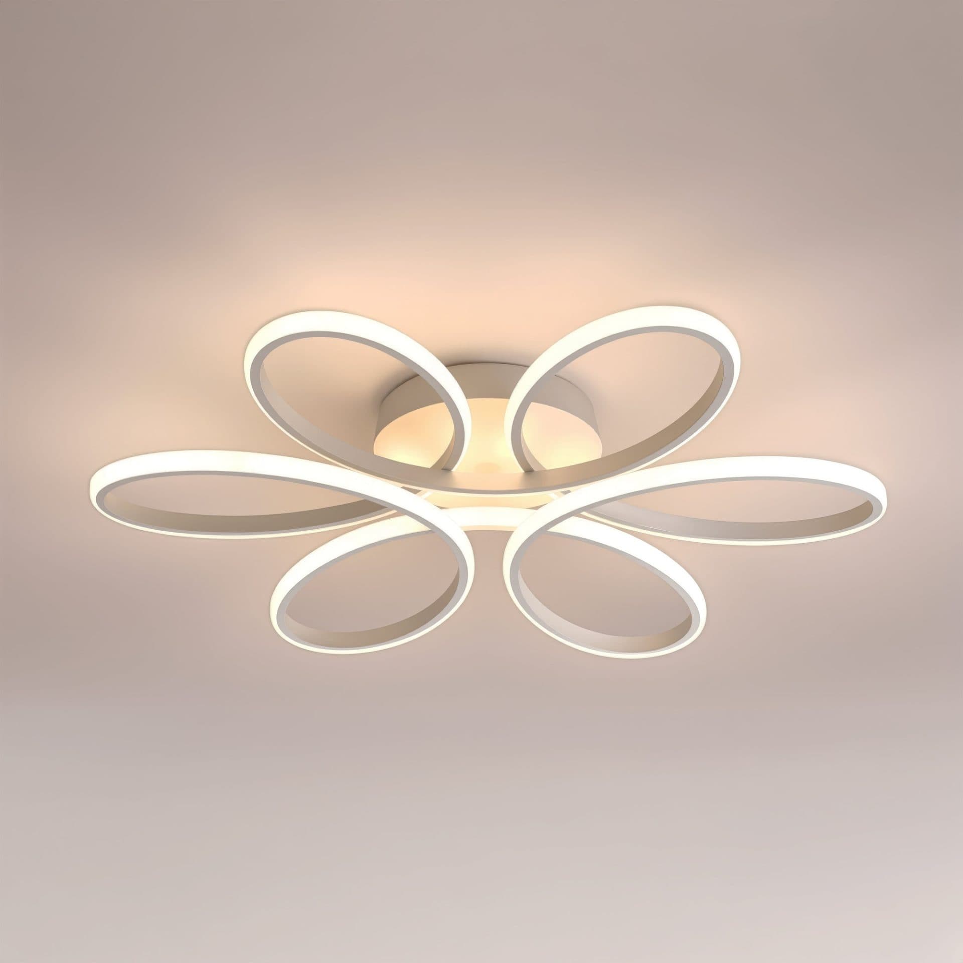 Plafoniera LED Flippy Design Floral 63W Alb — imagine 2