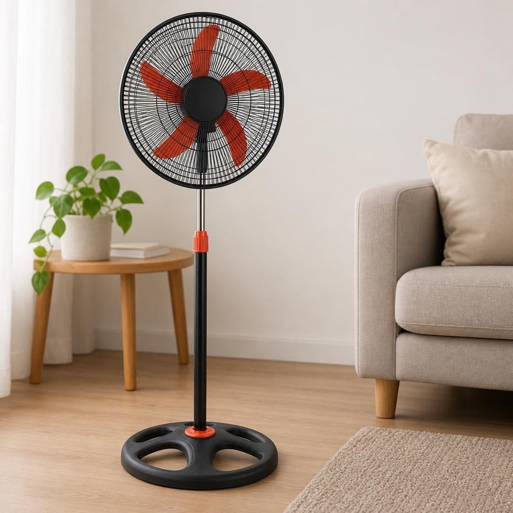 Ventilator cu picior Flippy, negru — imagine 2