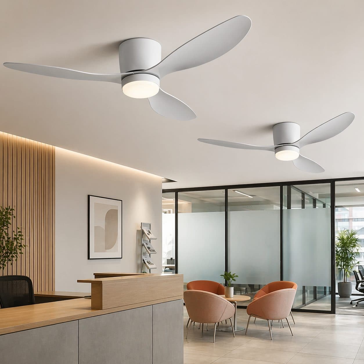 Lustra LED Ventilator Flippy 21W 80cm Telecomanda — imagine 6