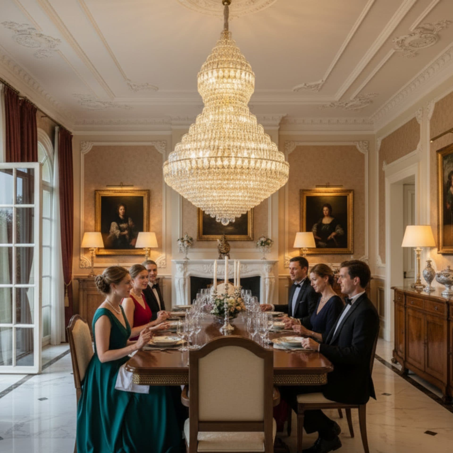 Candelabru Cristal Flippy VELVET Supremo 69x E14 Auriu Inaltime Reglabila — imagine 8