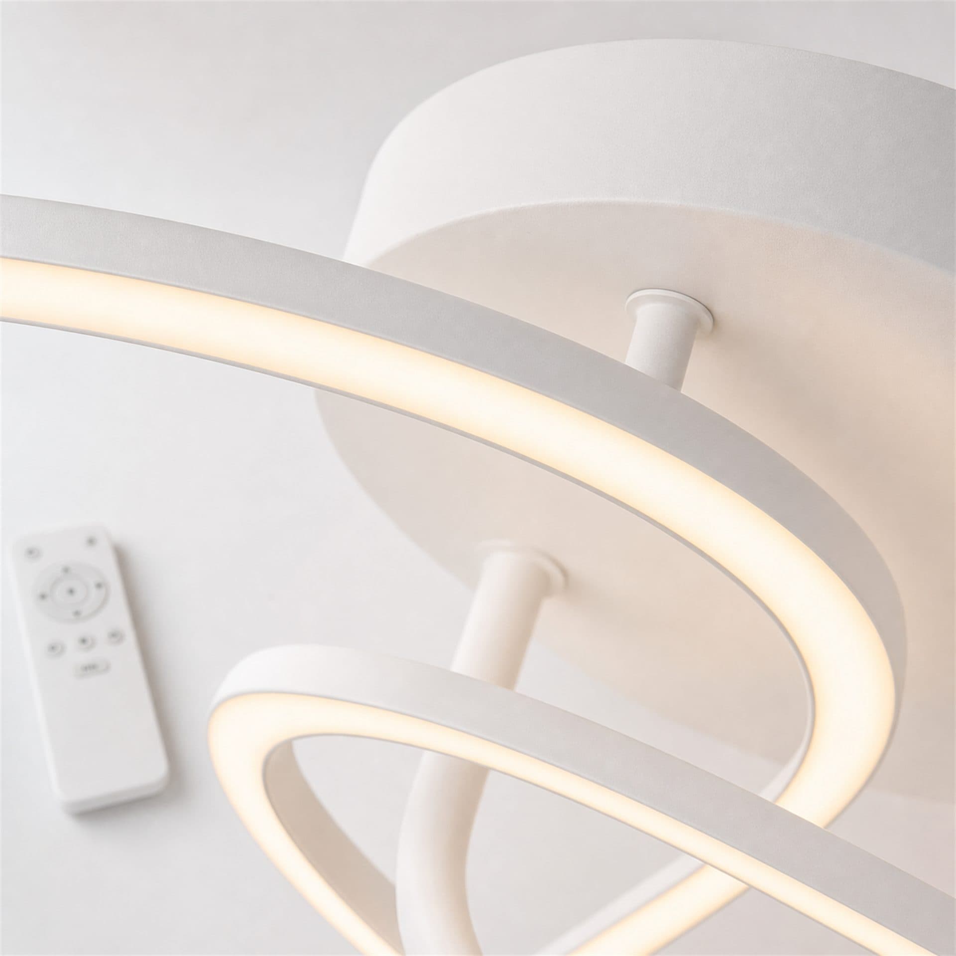 Lustra LED cu telecomanda Flippy KANGNING, 120W, Alb — imagine 10