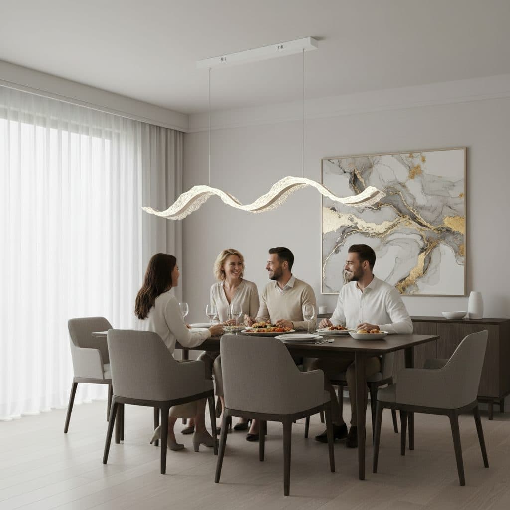 Lustra LED Suspendata Flippy AMI 63W Liniara Auriu — imagine 7