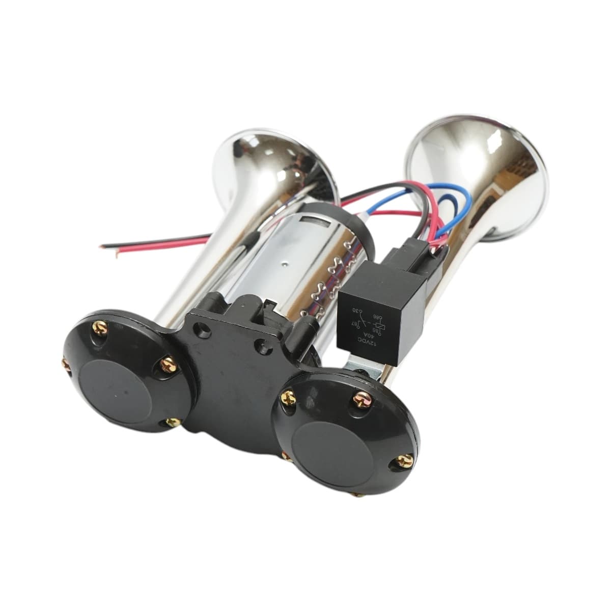 Claxon bitonal cu compresor, 12V, 178dB — imagine 2