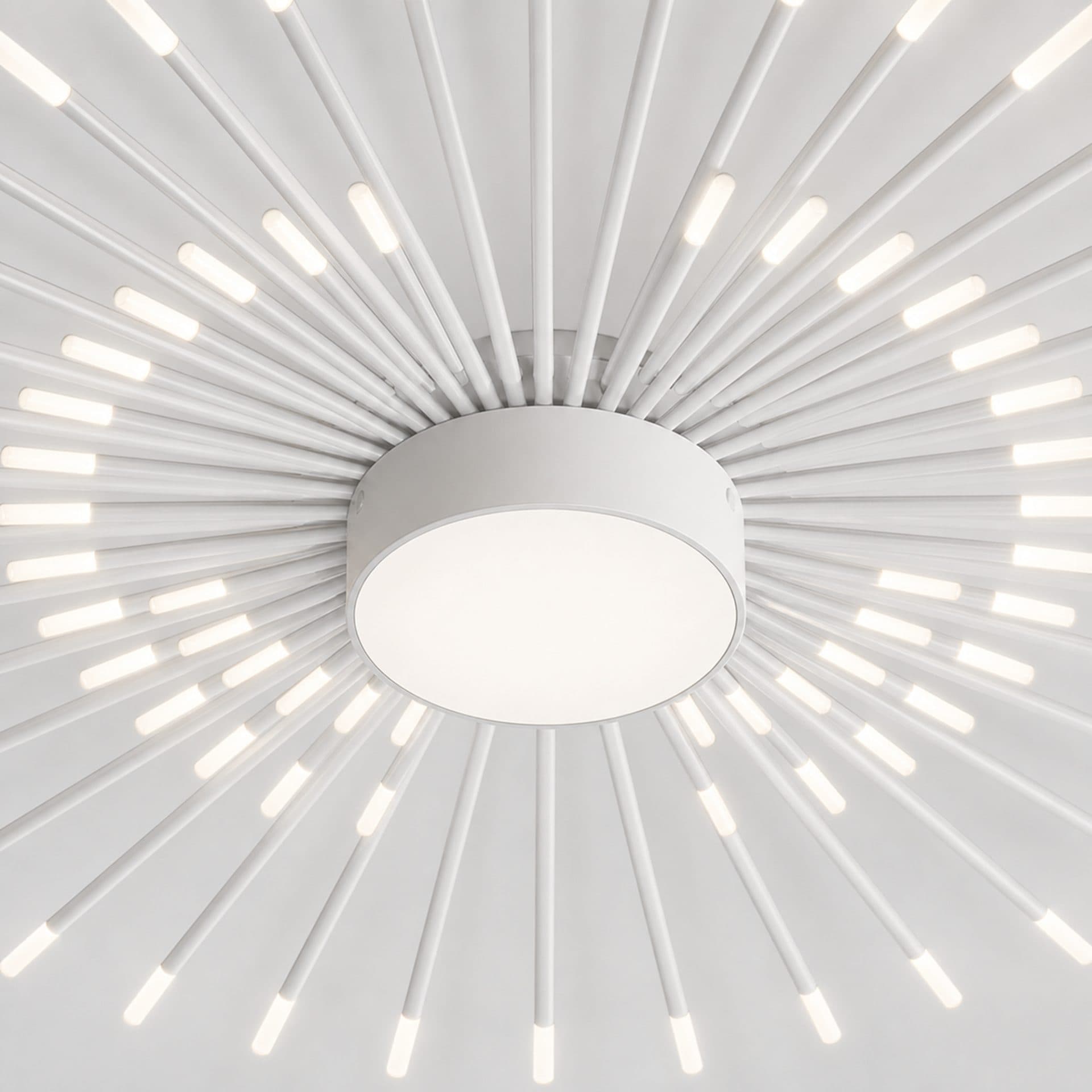 Lustra LED Flippy KALESA Grande Supremo Ø130cm Lumina Neutra 4000K 42W Alb Metal si Acril — imagine 5