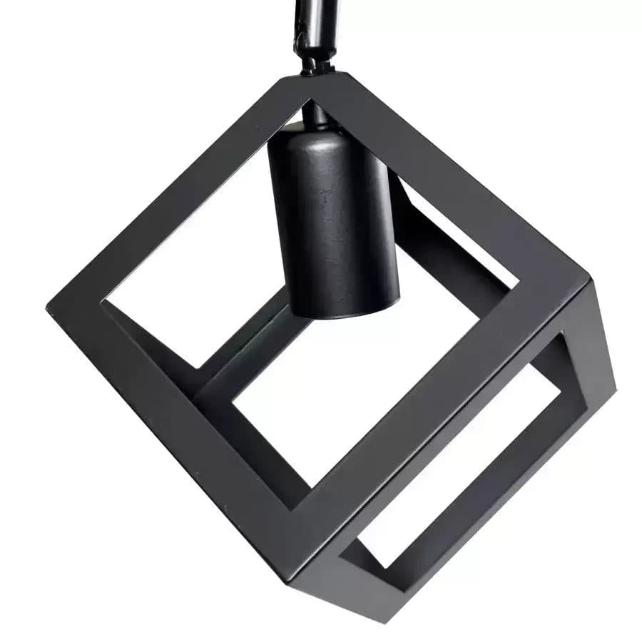 Lustra Flippy FORMA CUB -STRUKTUR Trio, 3x E27, Negru, Metal — imagine 4