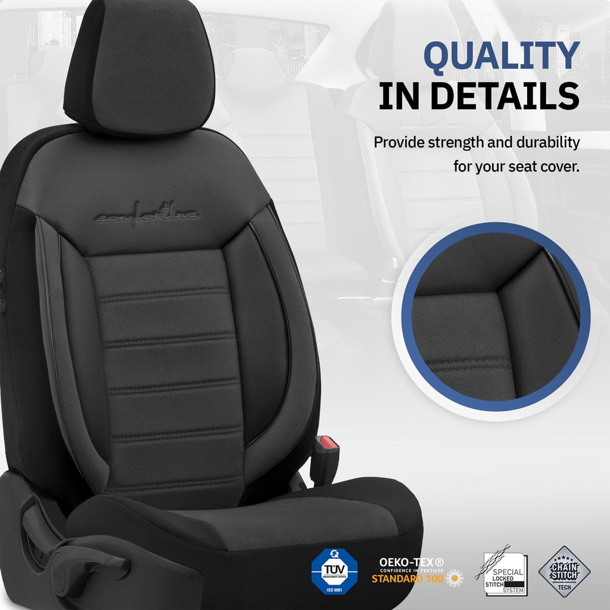 Set huse scaun auto OTOM PREMIUM Universale nefractionate COMFORTLINE 209 — imagine 8
