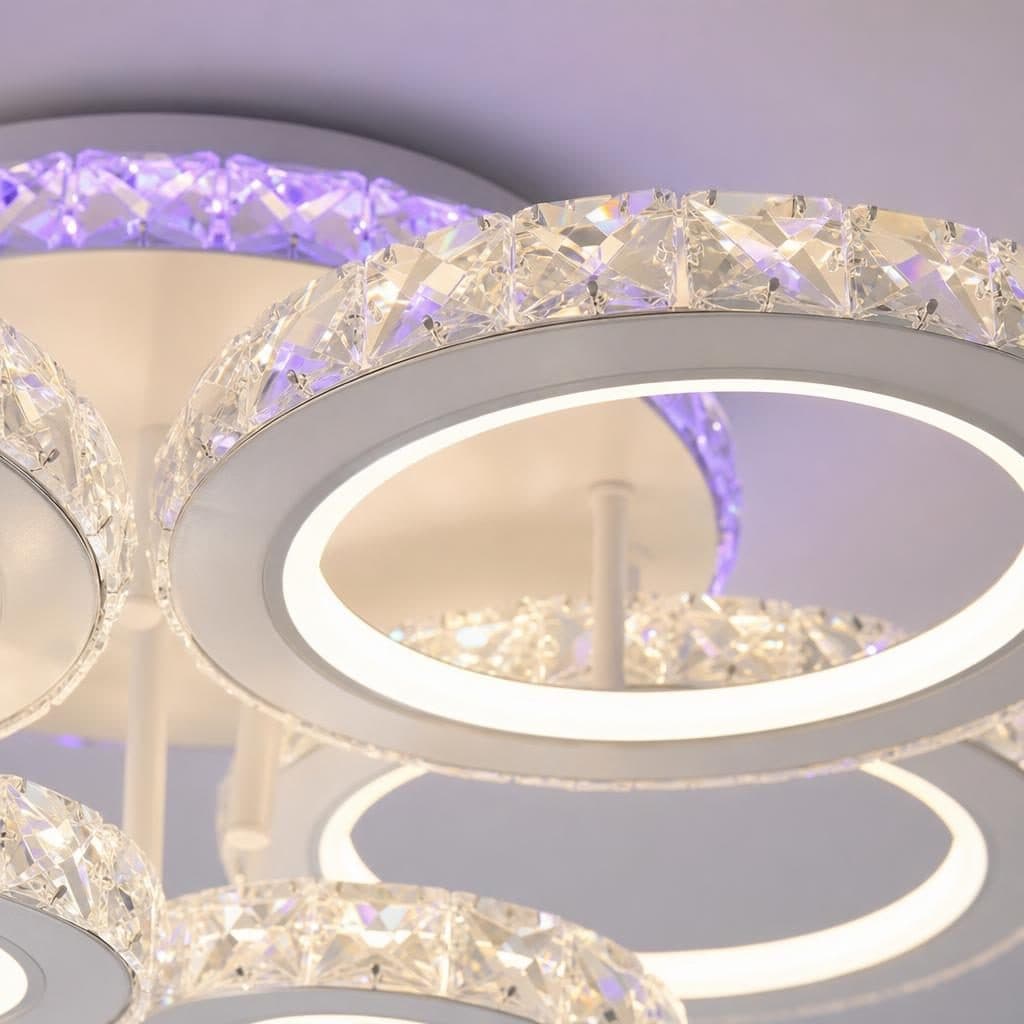 Lustra LED Zafina RGB 6 Cercuri Flippy — imagine 3