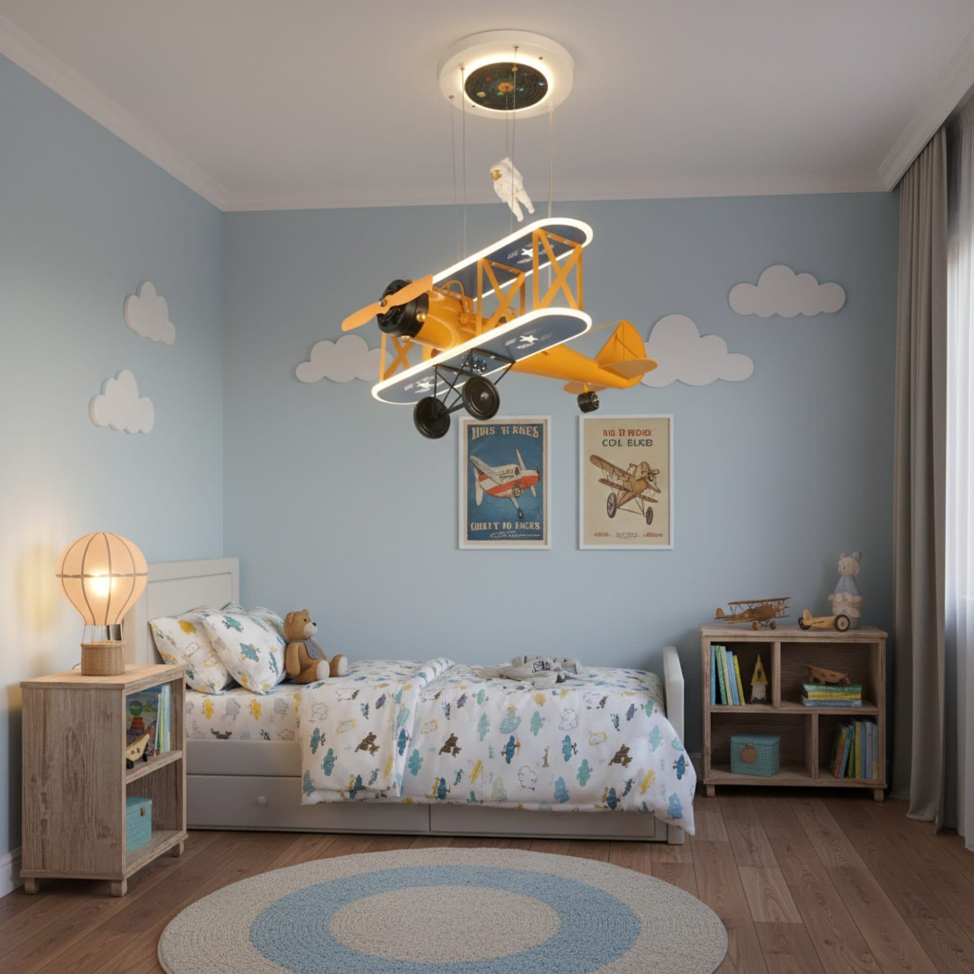 Lustra LED Flippy Suspendata 80W lumina Rece/Calda/Neutra Portocaliu Albastru — imagine 2