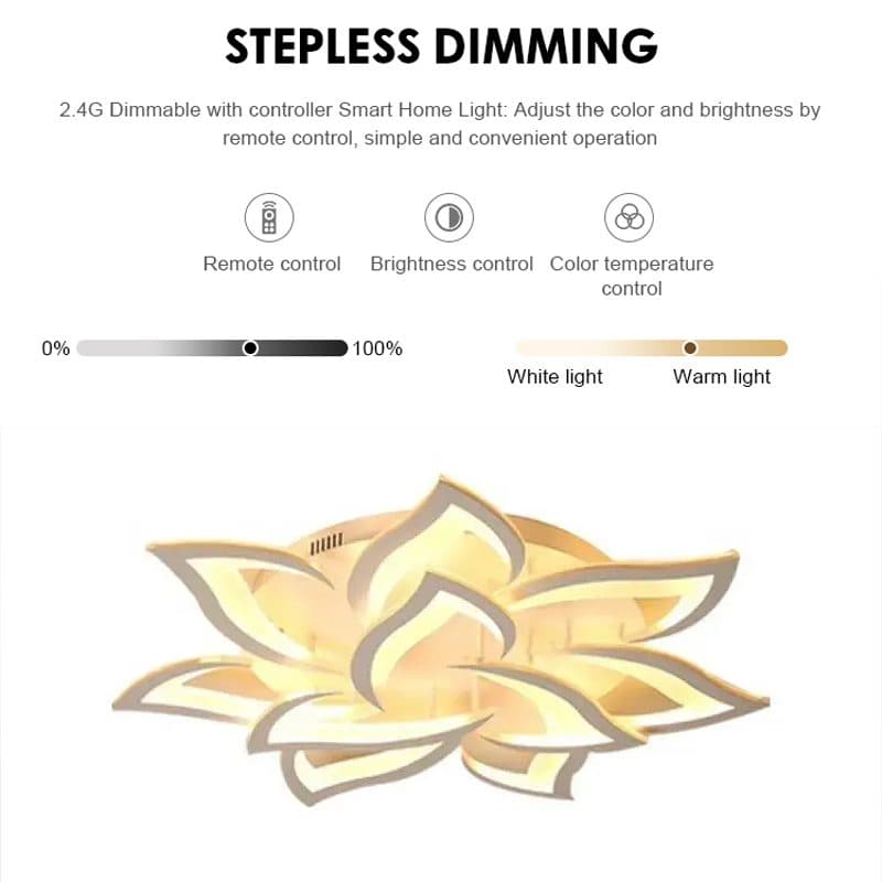 Lustra LED cu telecomanda Flippy LOTUS 91W — imagine 9