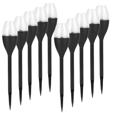 Lampa solara LED gradina Flippy, set 10 bucati, tip pahar de vin