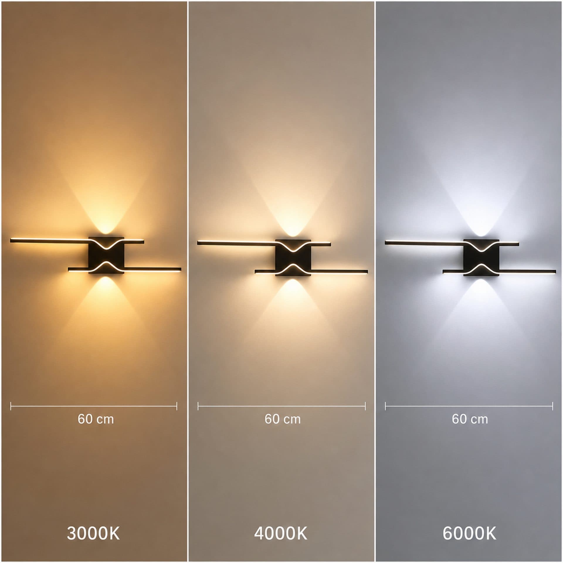 Aplica LED Decorativa Flippy 60cm Negru — imagine 11